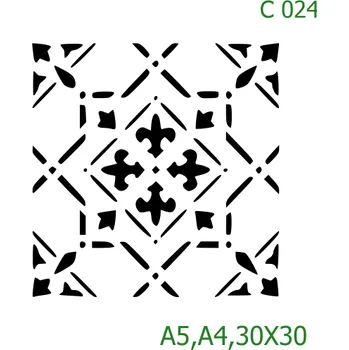 Šablona C 024 - 30 x 30 cm , Lepící fólie