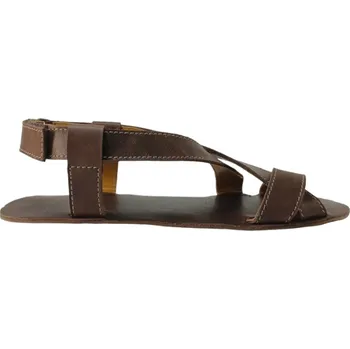 Dámské sandále OK bare Barefoot kožené sandály ELA/X tmavě hnědé Velikost: 38