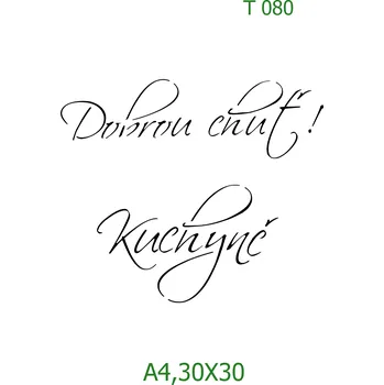 Šablona T 080 - A4 , Nelepící folie