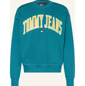 Pánská mikina Tommy Jeans Pánská Mikina, petrolejová, XL