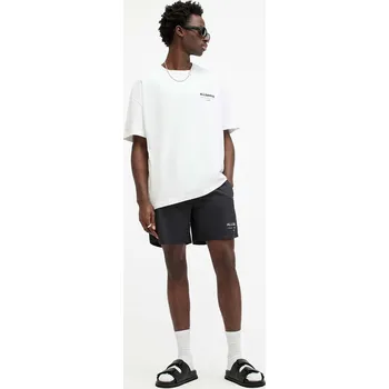 Pánské kraťasy Plavkové šortky AllSaints UNDERGROUND SWIMSHRT pánské, černá barva, M012WA 99X, vel. XL