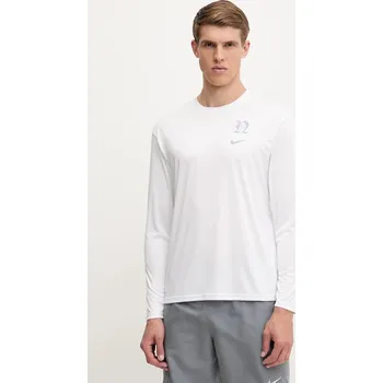 Pánské tričko Tréninkové tričko s dlouhým rukávem Nike NESSF474 bílá 00X, vel. M