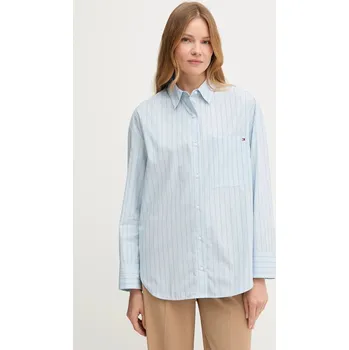 Pánská košile Bavlněná košile Tommy Hilfiger WW0WW45892 modrá 05X, vel. 38