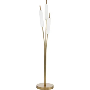 Stojací lampa Il Fanale 285.04.ON Typha, stojící lampa z mosazi a skla, 42W LED 2700K, prům. 35cm