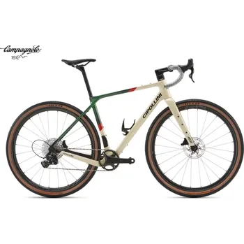 Silniční kolo Gravel kolo CIPOLLINI Ago Sand/Green/Red Shiny L
