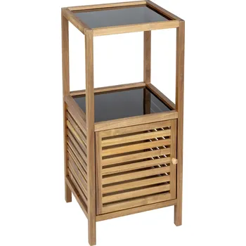 Koupelnový nábytek Wenko Koupelnový sloupek z akátového dřeva FONDI, výška 86 cm