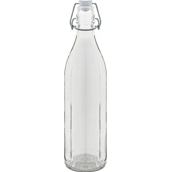Láhev Láhev sklo patentní uzávěr 1000ml osmihran COSTOLATA
