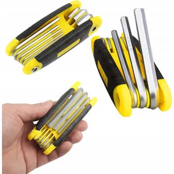 Klíč Sada imbusových klíčů imbusové klíče 8v1 ŠESTIHRANNÉ HEX NŮŽKY