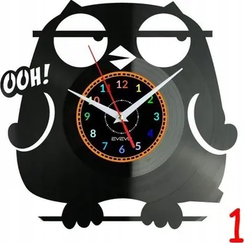 Hodiny Sova Sovy Výr Velký Zvíře Nástěnné hodiny Vinylová deska Moderní dekorace