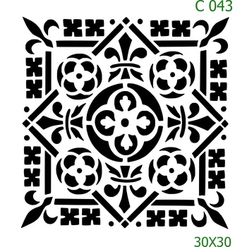 Šablona C 043 - 30 x 30 cm , Nelepící folie