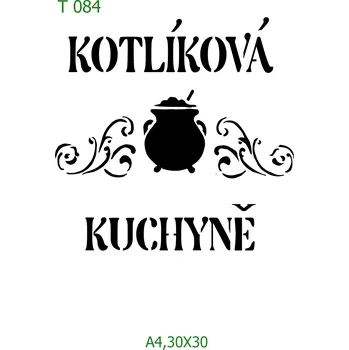 Šablona T 084 - 30 x 30 cm , Lepící fólie