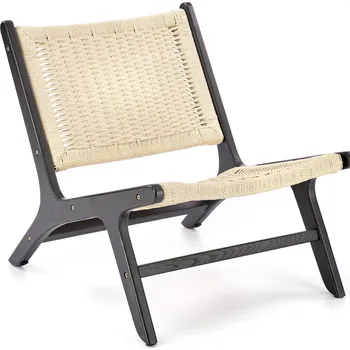 Nábytek HALMAR FODEN křeslo černé/přírodní