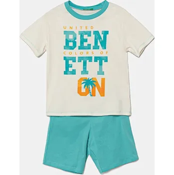 Chlapecké pyžamo Dětské pyžamo United Colors of Benetton 30960P08O.G.Seasonal tyrkysová 66X, vel. 110