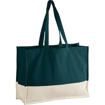 Westford Mill Bavlněná taška WM858 Dark Marine-Natural 52 x 38,5 x 16 cm