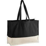 Westford Mill Bavlněná taška WM858 Black-Natural 52 x 38,5 x 16 cm