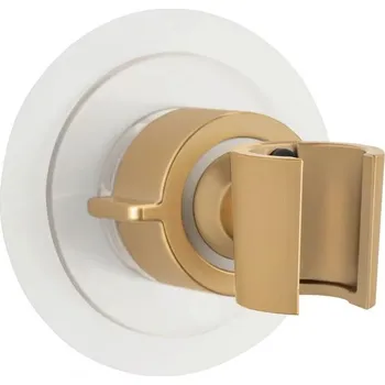 Wenko Držák na sprchovou hlavici 360°, bez vrtání, zlatý