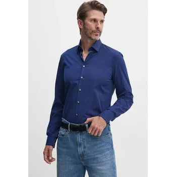 Pánská košile Košile Calvin Klein pánská, růžová barva, slim, s klasickým límcem, K10K108229 59C, vel. 41