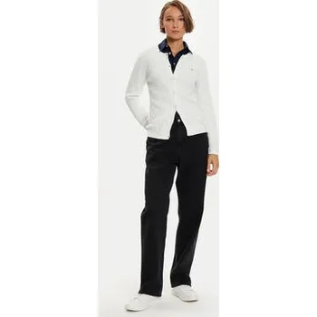 Dámský svetr Gant Kardigan 4800103 Bílá Slim Fit L