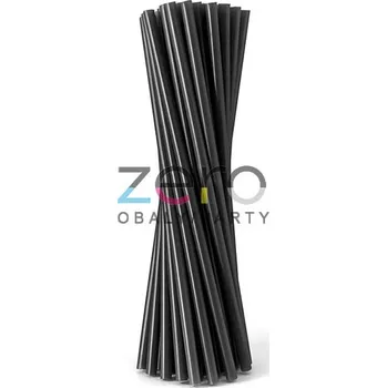 Jednorázové nádobí Brčko PP re-use TURBO pr. 7,5/190 mm (200 ks) - černá