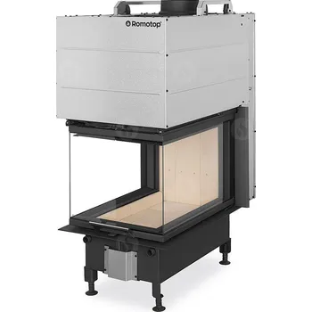 Krbová vložka Romotop HEAT U 3G L 50.52.70.24- teplovzdušná třístranná krbová vložka s výsuvnými dvířky a děleným sklem