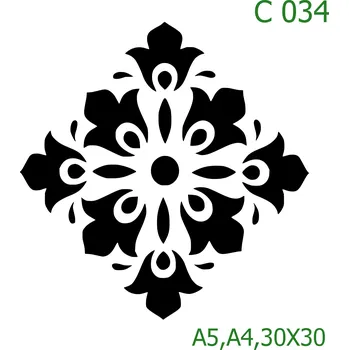 Šablona C 034 - A4 , Lepící fólie