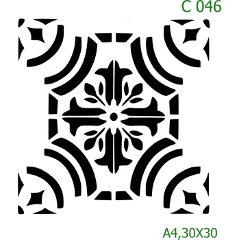 Šablona C 046 - 30 x 30 cm , Lepící fólie