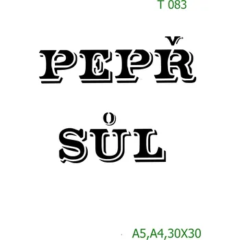 Šablona T 083 - A4 , Lepící fólie