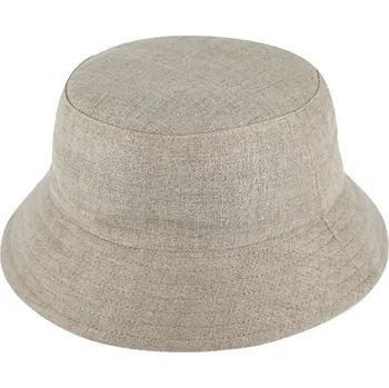 Klobouk Fiebig - Headwear since 1903 Bucket hat - letní lněný béžový klobouk - Fiebig 1903 Velikost: 55 cm (S)