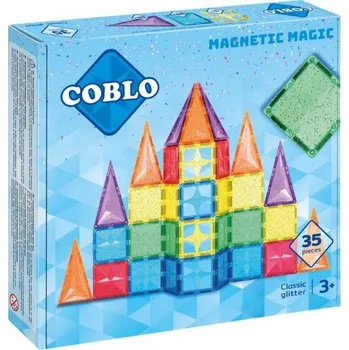 ostatní stavebnice Coblo Magnetická stavebnice 35 dílů - Classic Glitter