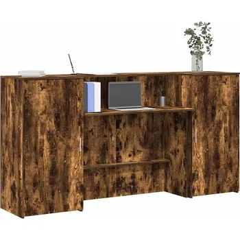 Psací stůl vidaXL Recepční stůl 200x50x103,5 cm kompozitní dřevo [3324215] Barva: kouřový dub