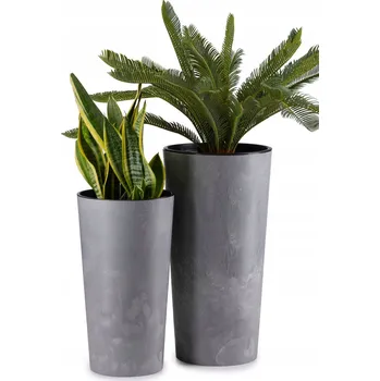 Květináč Šedý plast Květináč HowHomely 57 cm x 30 x 57 cm