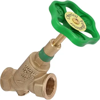 Instalatérský materiál Schlösser Ventil šikmý, uzavírací 1615 se zpětnou klapkou a kontrolním šroubkem DN32, G5/4", 16153200001