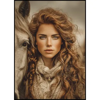 Plakát Jen tak z lásky Plakát Dívka a kůň III Rozměr plakátu: A4 (21 x 29,7 cm)