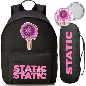 Školní batoh Školní batoh Funandstyle s jednou přihrádkou, černý, 18 l