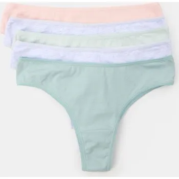 Kalhotky Sinsay - Sada 5 kalhotek brazilek - vícebarevná - 823EO-MLC - 823EO-MLC-L