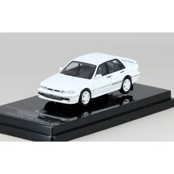 autíčko Mitsubishi Galant VR-4 1988 bilá 1:64 - PARAGON Models Mitsubishi Galant VR 4 1988 - kovový model auta 1/64
