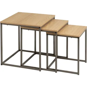 Konferenční stolek Odkládací stolky v sadě 3 ks 40x40 cm – Casa Selección ID_1591840