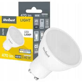 Žárovka LED žárovka GU10 4,9W Teplá bílá 3000K 470lm