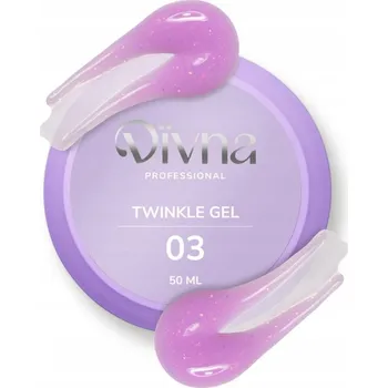 Lak na nehty DIVNA Twinkle Gel 03 50 ml stavební gel na nehty