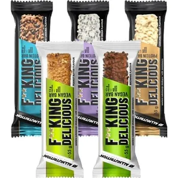 AllNutrition F**king Delicious Protein bar 55g Čokoláda, Karamel