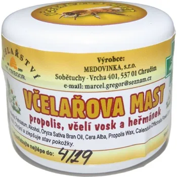 Bylinná léčivá mast Včelařova mast s Heřmánkem 28 g