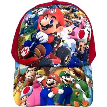 Pokrývka hlavy Super Mario s potiskem - dětská kšiltovka vel. M/L