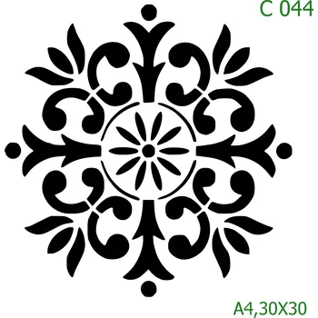 Šablona C 044 - 30 x 30 cm , Nelepící folie