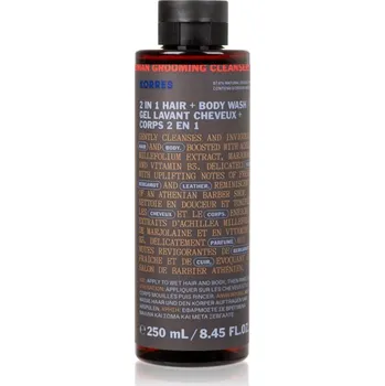 Šampon Korres Athenian Grooming šampon a sprchový gel 2 v 1 pro muže 250 ml