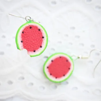 Náušnice CircusMind Náušnice Fimo - melouny kulaté S5073