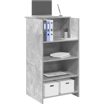 Psací stůl vidaXL Recepční stůl 55x50x103,5 cm kompozitní dřevo [859015] Barva: Betonová šedá