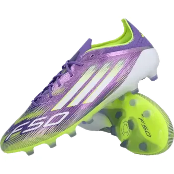 Míčový sport Pánské kopačky lisovky Adidas F50 Elite AG fialové