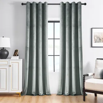 Závěs Zatemňovací závěsy HOLLAND VELVET s krystaly, 140x260, šedé - 1 kus