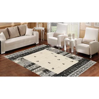 Koberec Moderní koberec Ostrava - tvary 5 - krémový Rozměr koberce: 80x150 cm