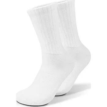 Pánské ponožky Mr. Socks Unisex vysoké ponožky L05012 White-White 42/46
